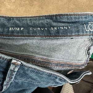 LOFT curvy skinny petite jeans